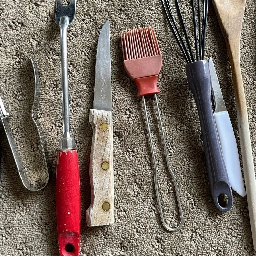 Bundle of Vintage and Modern Kitchen Utensils